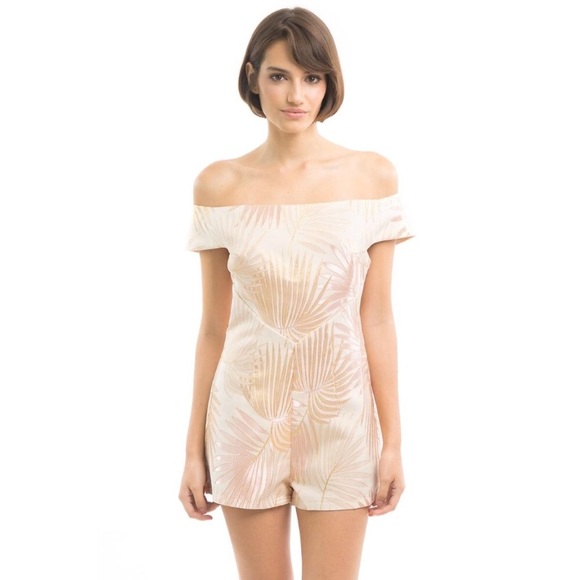 Gold and rose gold leaf romper - Picture 1 of 2